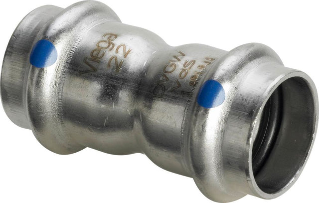 Viega Sanpress Inox LF-Muffe, d 15mm Stahl nichtrostend Modell 2315LF, 666040
