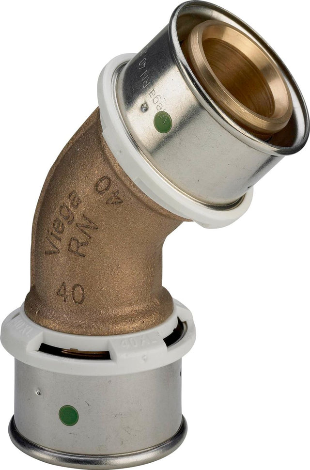 Viega Sanfix Fosta Sanfix P-Bogen 45 Grad, d 50mm Rotguss Modell 2126, 575083