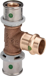Viega Sanfix Fosta Sanfix P-T-Stück, d1 16, d2 15, d3 16 Rotguss Modell 2118.3, 440206