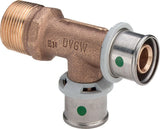 Viega Sanfix Fosta Sanfix P-T-Stück, R 1/2, d1 16, d2 16 Rotguss Modell 2126.4, 303280