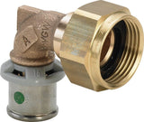 Viega Sanfix Fosta Sanfix P-Anschlussverschraubung 90 Grad, d 16mm, G 1/2 Rotguss Modell 2155, 457969
