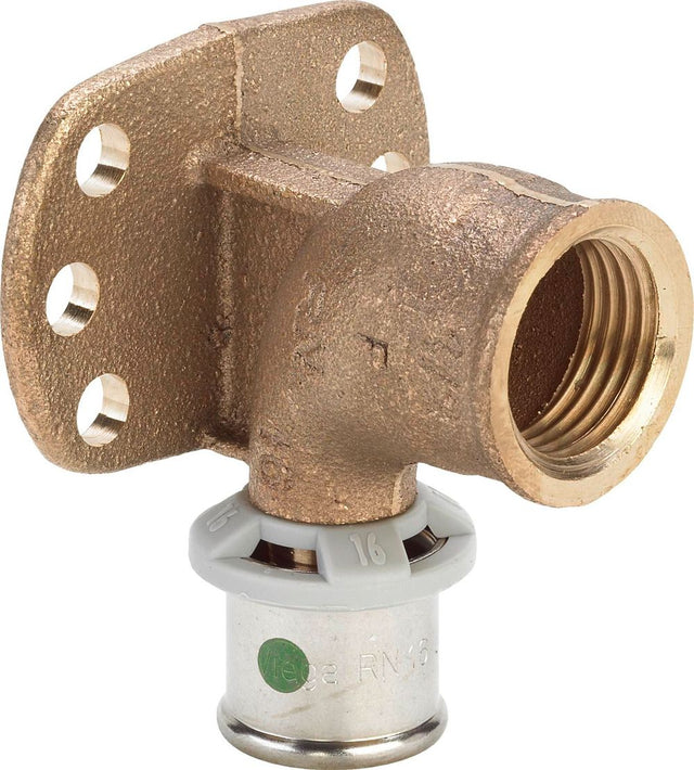 Viega Sanfix Fosta Sanfix P-Wandscheibe, d 16mm, Rp 1/2 Rotguss Modell 2125.5, 303181