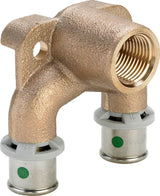 Viega Sanfix Fosta Sanfix P-Doppelwandscheibe, d1 16, Rp 1/2, d2 16 Rotguss Modell 2125.7, 303037