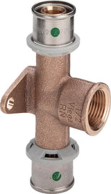 Viega Sanfix Fosta Sanfix P-Wandscheiben-T-Stück, d1 20, Rp 1/2, d2 20 Rotguss Modell 2125.8, 303105