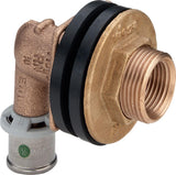 Viega Sanfix Fosta Sanfix P-Wanddurchführung, d 16mm, Rp 1/2, G 3/4 Rotguss Modell 2132.11, 310714