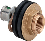 Viega Sanfix Fosta Sanfix P-Wanddurchführung, d 16mm, Rp 1/2, G 3/4 Rotguss Modell 2132.31, 310752