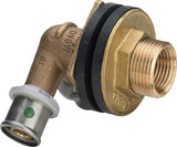 Viega Sanfix Fosta Sanfix P-Doppelwanddurchführung, d 16mm, Rp 1/2, G 3/4 Rotguss Modell 2132.41, 310783