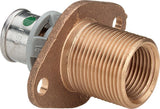 Viega Sanfix Fosta Sanfix P-Wanddurchführung, d 16mm, Rp 1/2, G 3/4 Rotguss Modell 2132.3, 304065