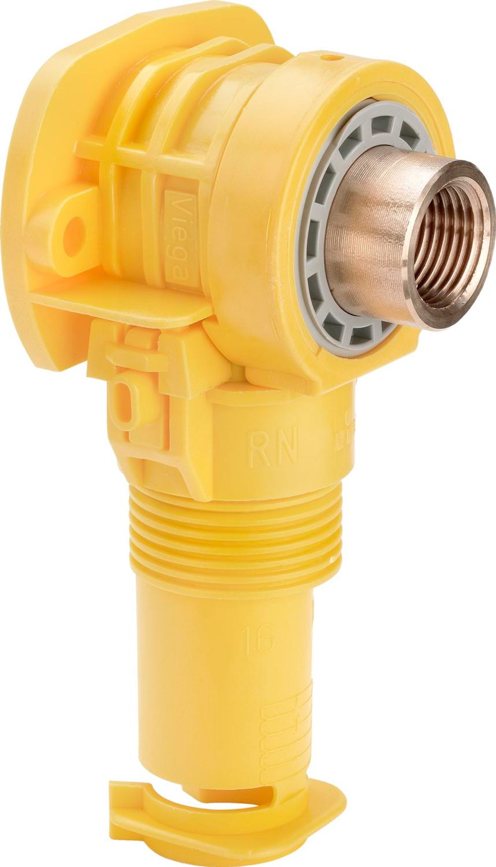 Viega Sanfix Fosta Sanfix P-Anschlussdose 90 Grad, d 16mm, Rp 1/2 Rotguss Modell 2120.01, 304249