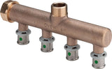 Viega Sanfix Fosta Sanfix P-Verteiler, d 16mm, G 3/4, n 4 Rotguss Modell 2126.05, 309268