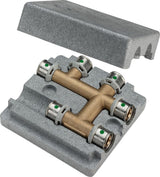 Viega Sanfix Fosta Sanfix P-Kreuzungs-T-Stück, d1 20, d2 16, d3 16 Messing Modell 2149, 477592