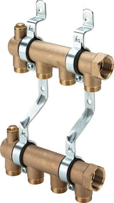 Viega Sanfix Fosta Verteiler, n 4, L 180, Rp 1 Messing, Stahl verzinkt Modell 1052, 113377