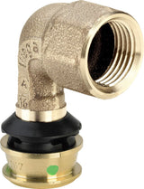 Viega Raxofix-Übergangsbogen 90 Grad, d 20mm, Rp 1/2 Siliziumbronze Modell 5314.11, 646110