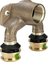 Viega Raxofix-Doppelwandscheibe, d1 25, Rp 1/2, d2 20 Siliziumbronze, Gummi Modell 5325.7, 678470