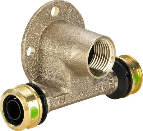 Viega Raxofix-Wandscheiben-T-Stück, d 16mm, Rp 1/2 Siliziumbronze Modell 5324.3, 647803