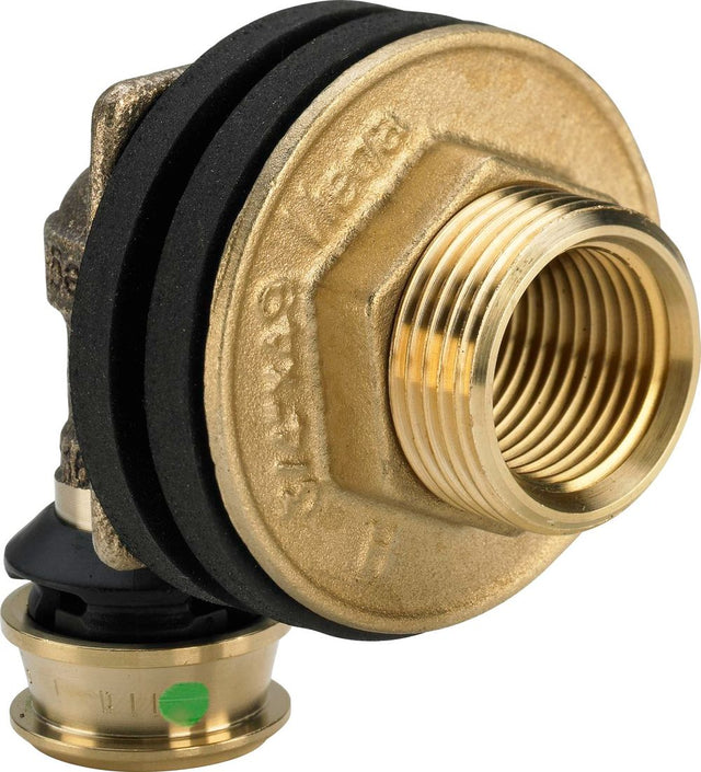 Viega Raxofix-Wanddurchführung, d 16mm, Rp 1/2, G 3/4 Siliziumbronze Modell 5332.11, 647759