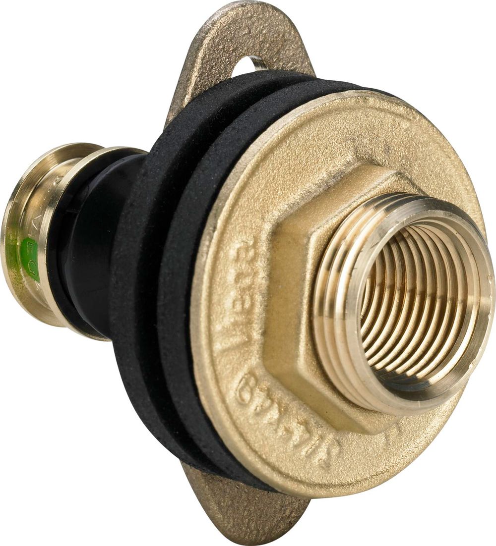 Viega Raxofix-Wanddurchführung, d 16mm, Rp 1/2, G 3/4 Siliziumbronze Modell 5332.31, 647797
