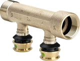 Viega Raxofix-Verteiler, d 16mm, G 3/4, n 2 Siliziumbronze Modell 5326.06, 645618