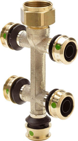 Viega Raxofix-Verteiler, d 16mm, G 3/4, n 5 Siliziumbronze Modell 5326.09, 645632