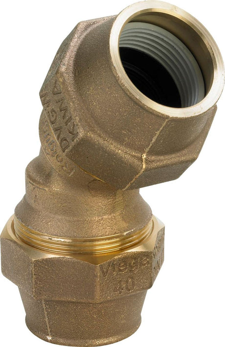 Viega Maxiplex-Bogen 45 Grad, d 50mm Rotguss Modell 9026, 712785