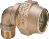 Viega Maxiplex-Übergangsbogen 90 Grad, d 50mm, R 11/4 Rotguss Modell 9021, 277697