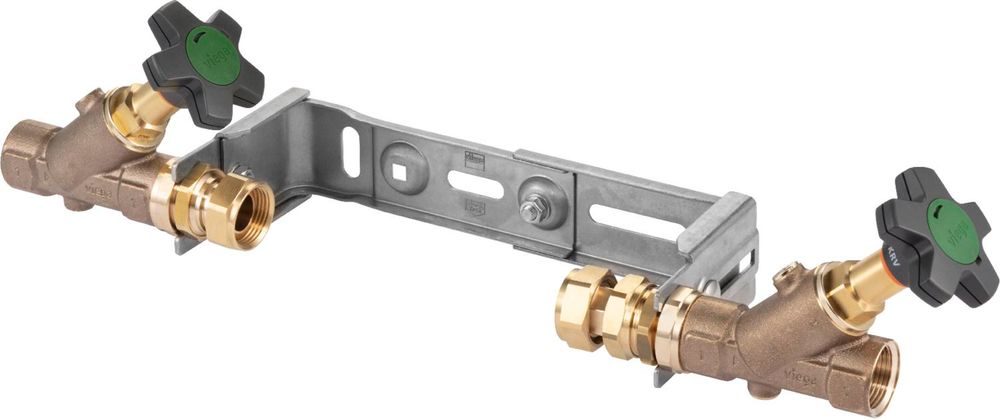 Viega Geopress Easytop-Montageeinheit, Q3 10, Qn 6, Rp1 11/4 Rotguss oder Siliziumbronze, Edelstahl Modell 2230.11, 553616