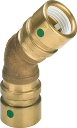 Viega Geopress-Bogen 45 Grad, d 40mm Rotguss Modell 9626TW, 765705