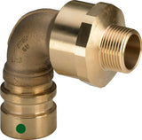 Viega Geopress-Anschlussbogen 90 Grad, d 32mm, R 11/2 Rotguss Modell 9620.1TW, 768041