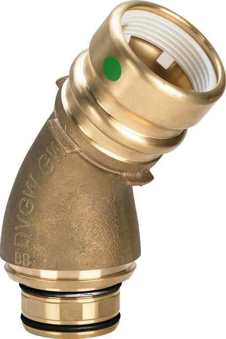 Viega Geopress-Anschlussbogen 45 Grad, d 40mm Rotguss Modell 9694.1TW, 766931