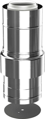 Bosch Abgaszubehör FC-C80 Zuluftstutzen konz. d:80/125 Edelstahl, 7738112705