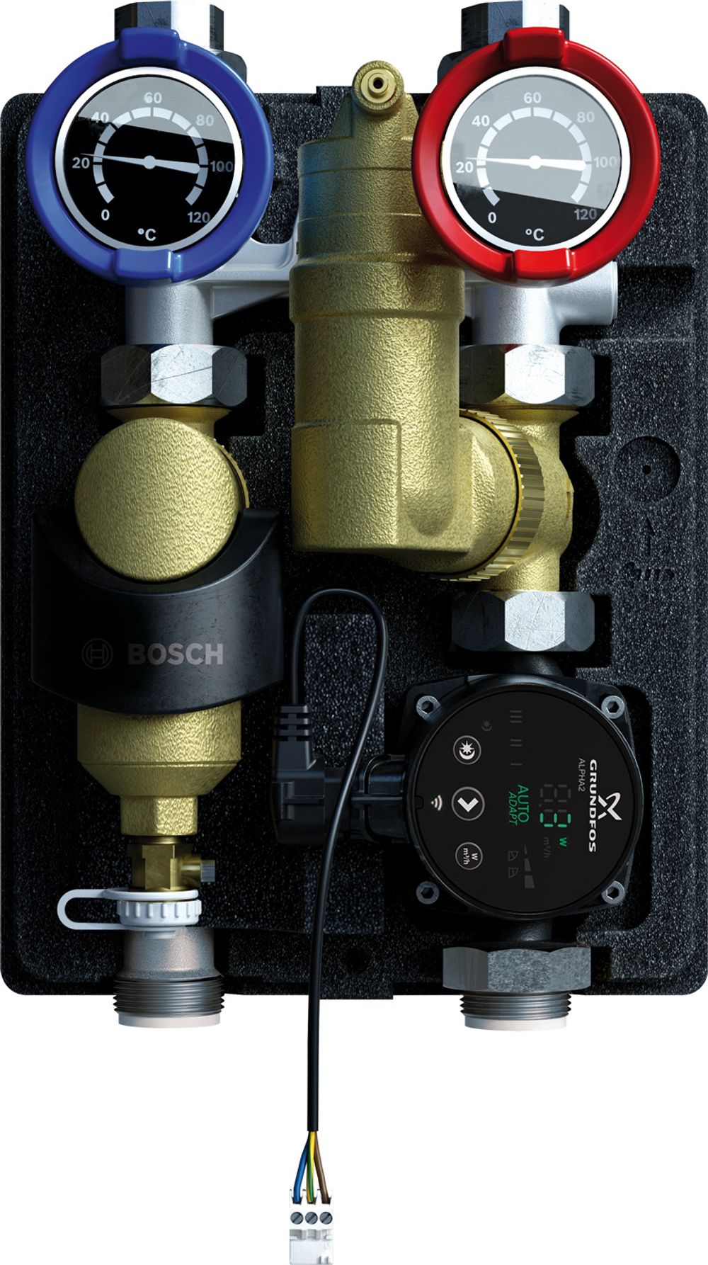 Bosch Installationszubehör HS 25/6 MSL Heizkreisset m. Abscheidern,364x290x190, 7736604097