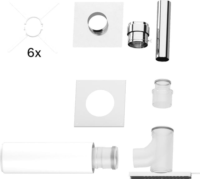 Bosch Abgaszubehör FC-Set80 Gbsatz Kaskade B23P im Schacht, d:80mm, 7738113210