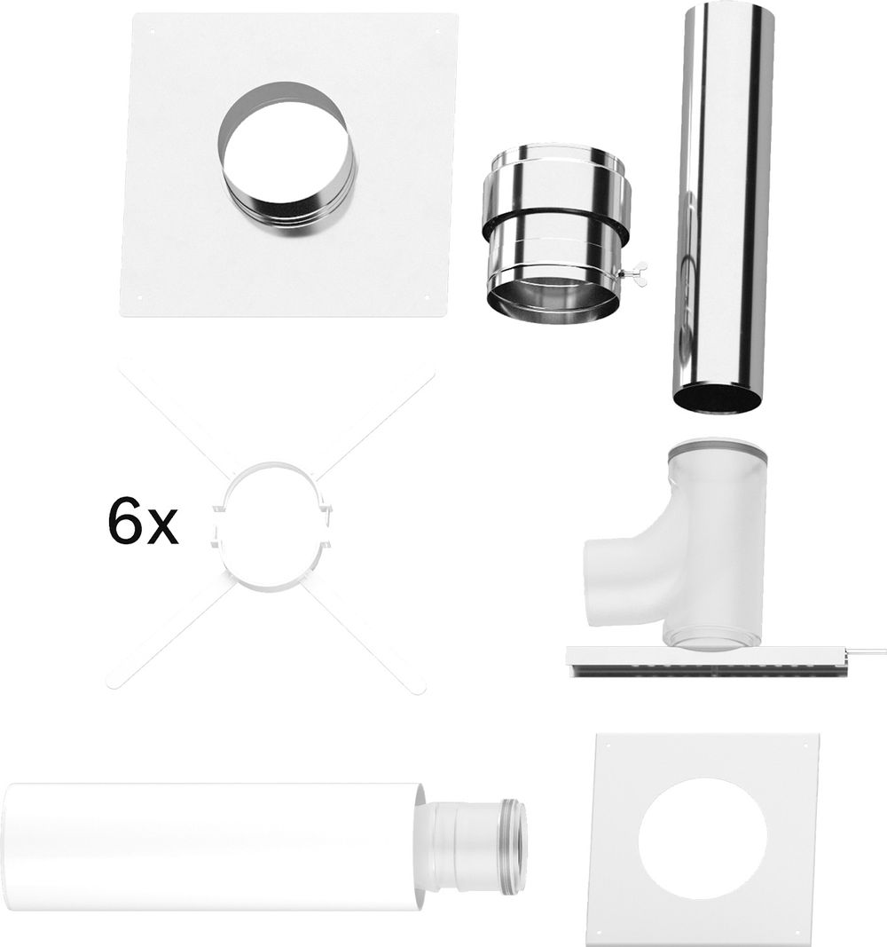 Bosch Abgaszubehör FC-Set110 Gbsatz Kaskade C93x im Schacht d:110/160, 7738113211
