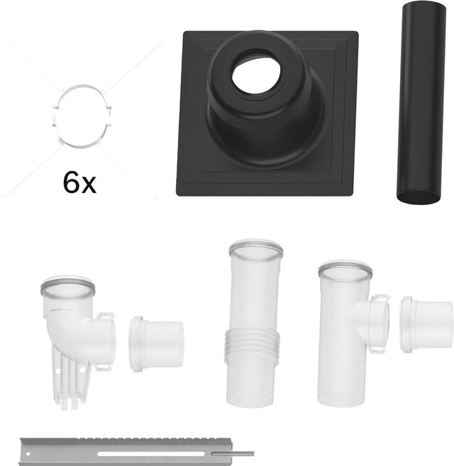 Bosch Abgaszubehör FC-Set80-C(14)3x Grundbausatz C(14)3x, starr, d:80mm, 7738113337