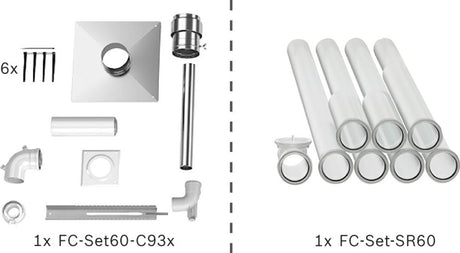 Bosch Abgas-Standardpaket BOPA FC31 S Schacht starr, 60/100, 10m, RLU, 7739619188