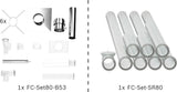 Bosch Abgas-Standardpaket BOPA FC02 S Schacht starr, 80, 10m, RLA, 7739619180