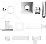 Bosch Abgaszubehör FC-Set110-B53 Grundbausatz B53 Edelstahl, d:110mm oben, 7738113085