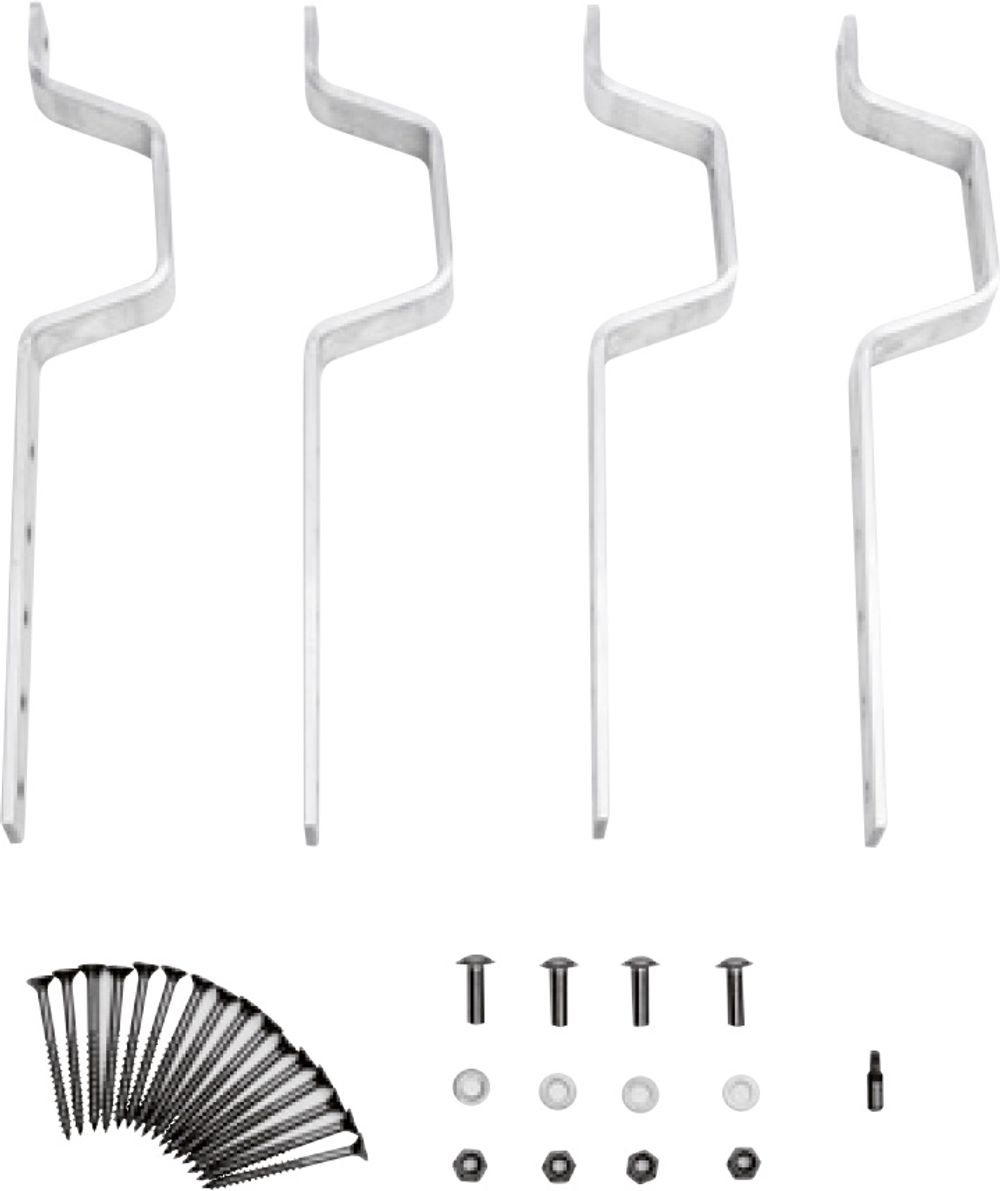 Bosch Zubehör Flachkollektoren FKA 9-2 Dachanbindung Schiefer/Schindel, 4 Stück, 8718531024