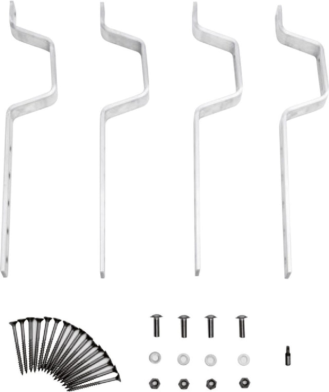 Bosch Zubehör Flachkollektoren FKA 9-2 Dachanbindung Schiefer/Schindel, 4 Stück, 8718531024