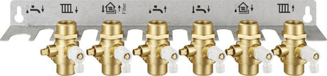 Bosch Zubehör für Wohnungsstationen Montageplatte F7001 35 RS, 6 Kugelhähne, 7735600610