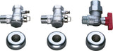 Bosch Installationszubehör Nr. 769 2 Wartungshähne R 1, 1 Gashahn R 3/4, 7719001817