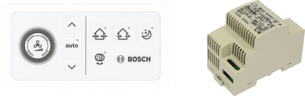 Bosch Zub. dezentraler Lüftung CV 40 H/H Lüftungsregler mit Hutschienennetzteil, 7735600366