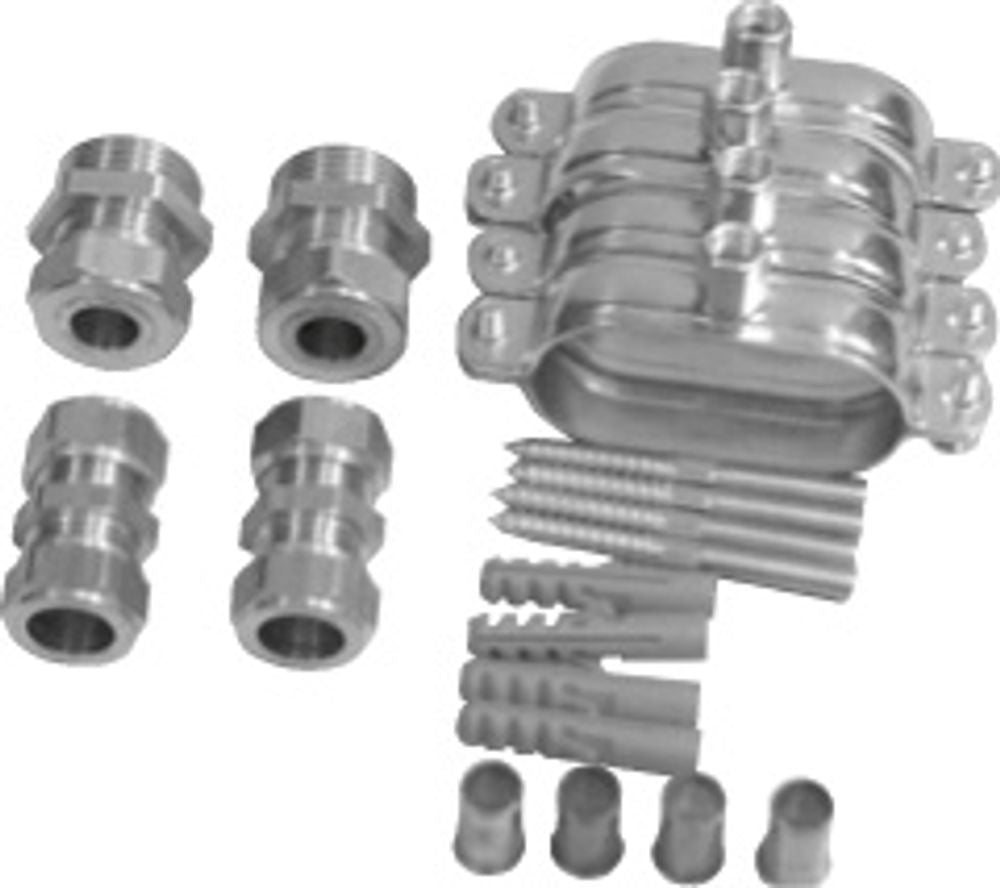 Bosch Zubehör Solartechnik SDR Z4 Solar-Doppelrohr Anschluss-Set, 7739300373
