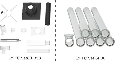 Bosch Abgas-Standardpaket BOPA FC02 Schacht starr, 80, 10m, RLA, 7739617751