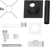 Bosch Abgaszubehör FC-Set80-B53 (hinten) Grundbausatz B53, Kunststoff, d:80mm, 7738112750
