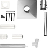 Bosch Abgaszubehör FC-Set60-C93x Grundbausatz C93x, d:60/100mm, Edelstahl, 7738112780