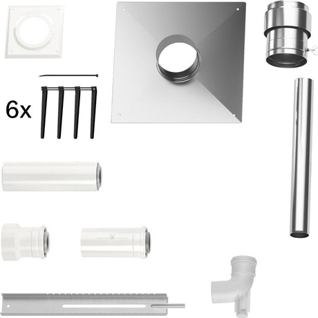 Bosch Abgaszubehör FC-Set60-C93x Grundbausatz C93x, d:60/100mm, Edelstahl, 7738112780