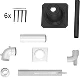 Bosch Abgaszubehör FC-Set60-C93x Paket zum Schacht, d:60/100mm,Kunststoff, 7738112519