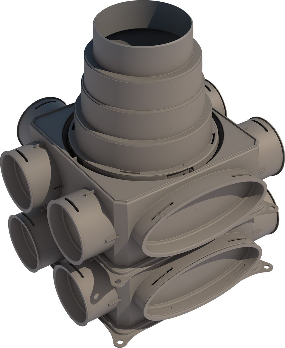 Bosch Zubehör Wohnungslüftung VK 125-V Luftverteilkasten Kunststoff, vertikal, 7738100820