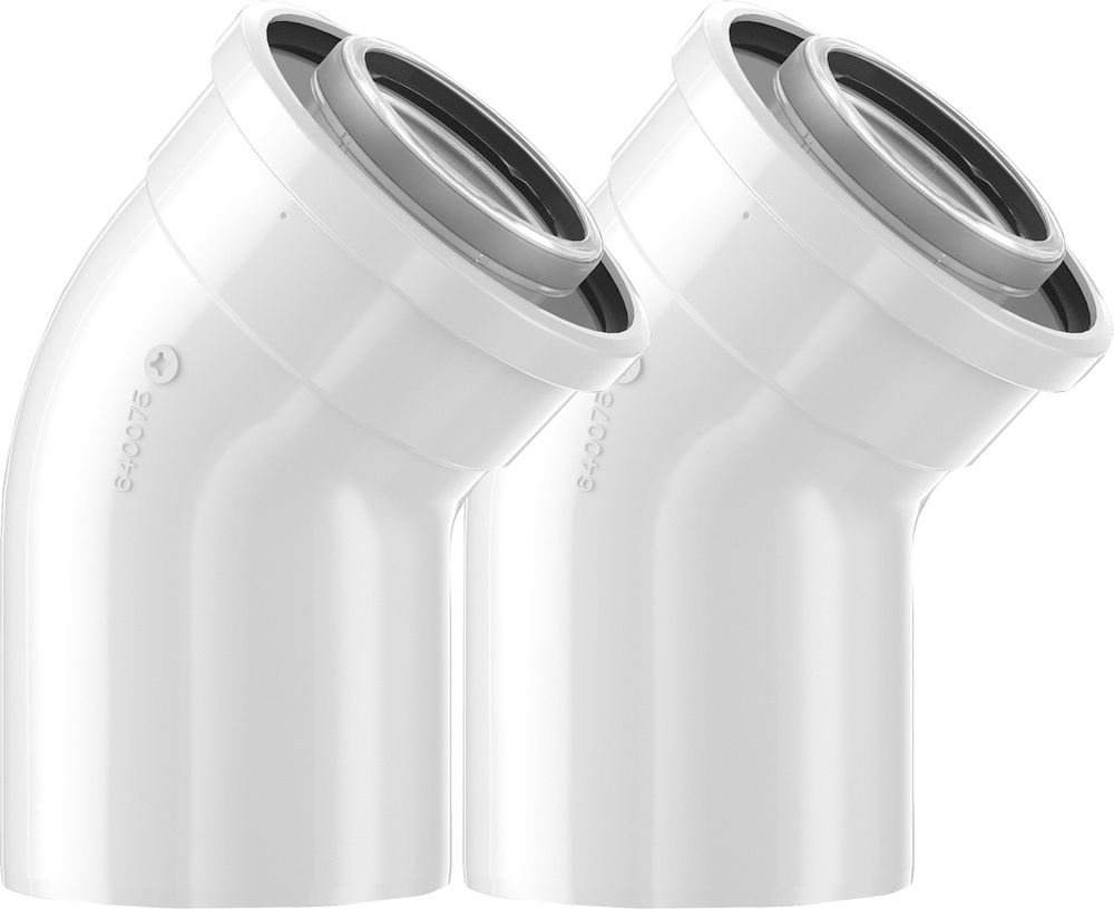 Bosch Abgaszubehör FC-CE60-45 2xBogen 45 Gr, d:60/100, Ausgleich 100mm, 7738112298